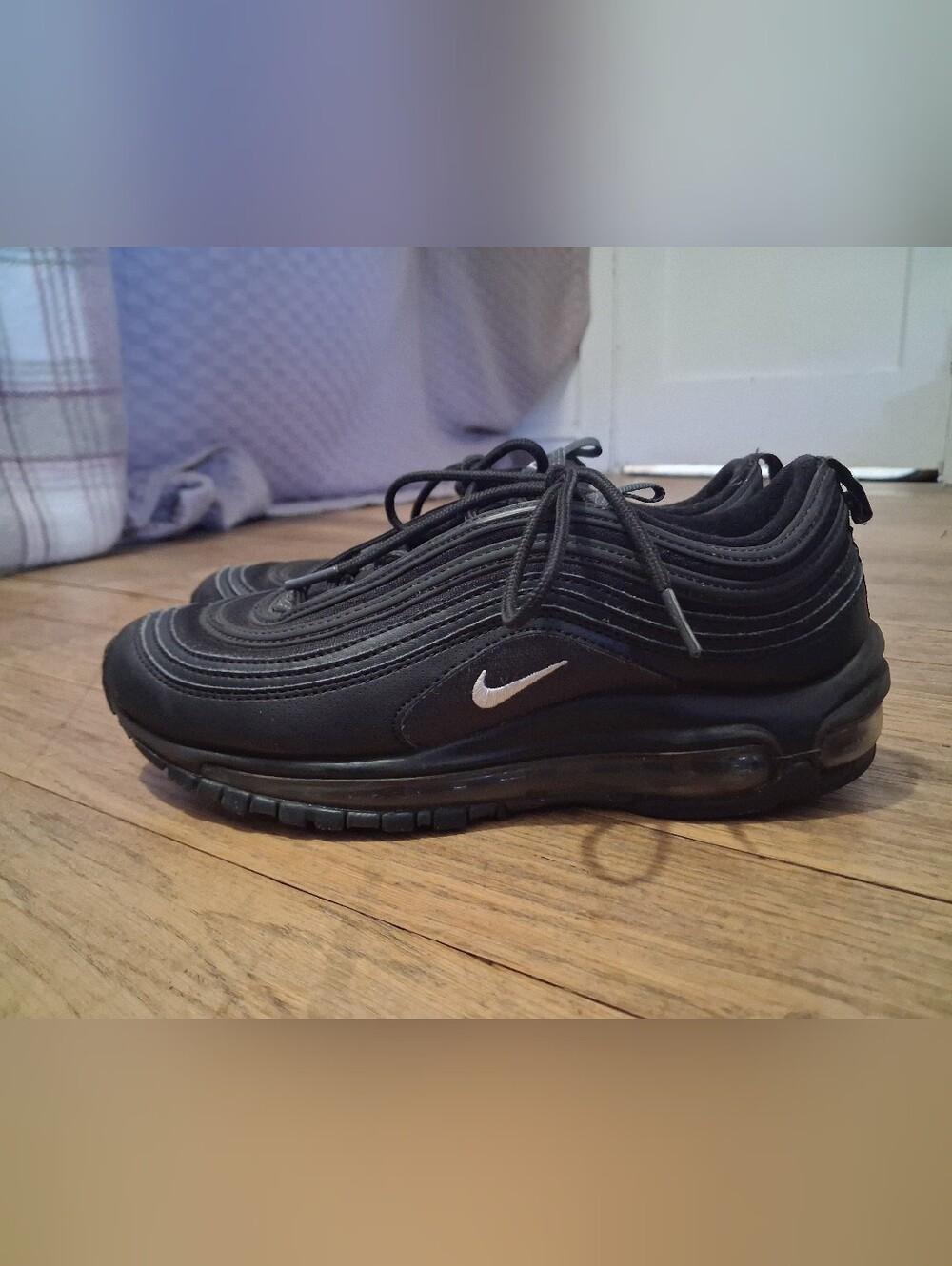 Nike Air Max 97 Triple Black (Size 6.5 Youth / Women's 8)